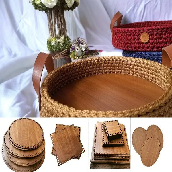 Wooden Basket Bottem - DecoDeb