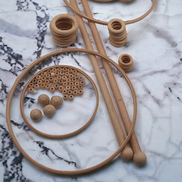 Wooden Rings and Beads DecoDeb