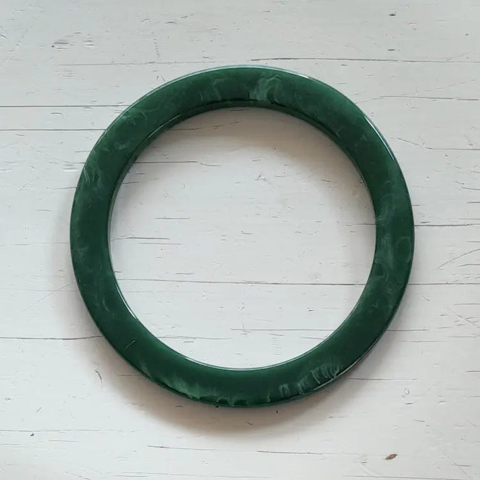 Acrylic Purse Handle Marble Green - DecoDeb