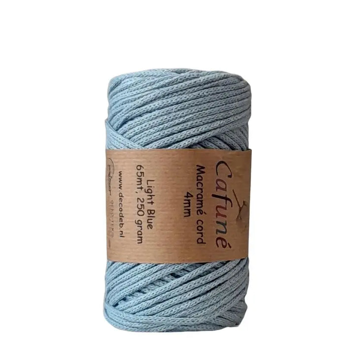 Cafuné Macramé Cord 4mm Soft blue Cafuné