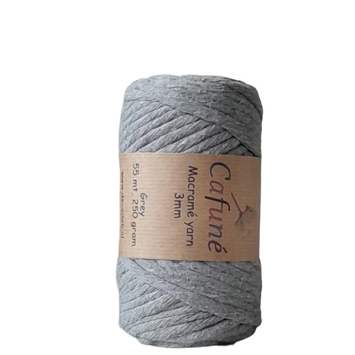 Cafuné Macramé Yarn 4mm Grey DecoDeb