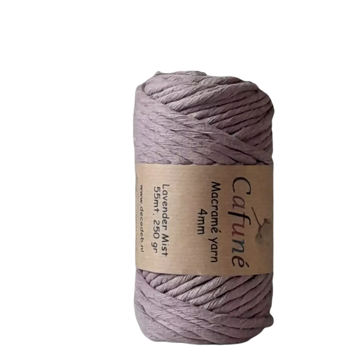 Cafuné Macramé Yarn 4mm Lavender mist - DecoDeb
