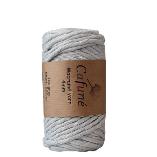 Cafuné Macramé Yarn 4mm Light grey - DecoDeb