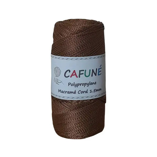Cafuné Polypropylene Macramé Cord 1.5mm Coffee Cafuné