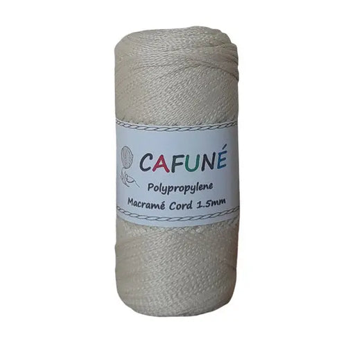 Cafuné Polypropylene Macramé Cord 1.5mm Cream Cafuné