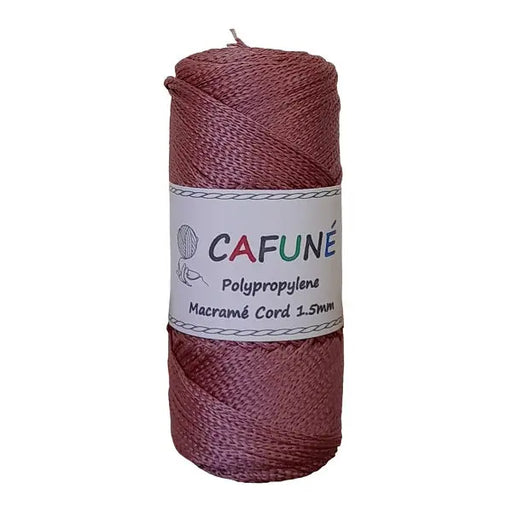 Cafuné Polypropylene Macramé Cord 1.5mm Dusty rose Cafuné