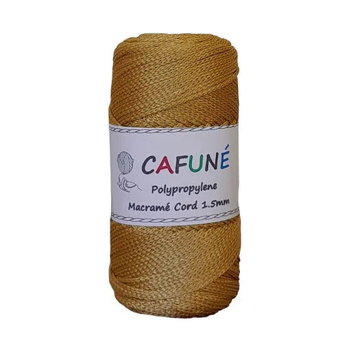 Cafuné Polypropylene Macramé Cord 1.5mm Gold Cafuné