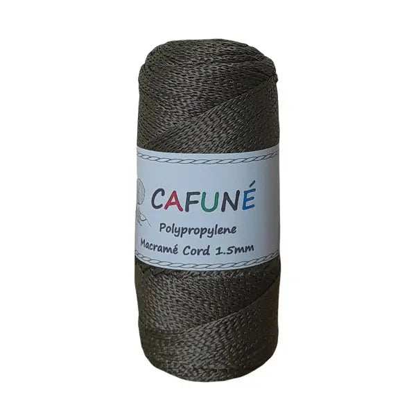 Cafuné Polypropylene Macramé Cord 1.5mm Khaki Cafuné