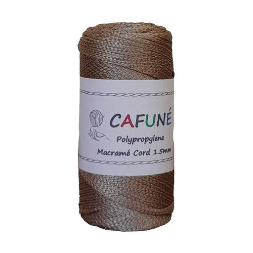 Cafuné Polypropylene Macramé Cord 1.5mm Mink Cafuné