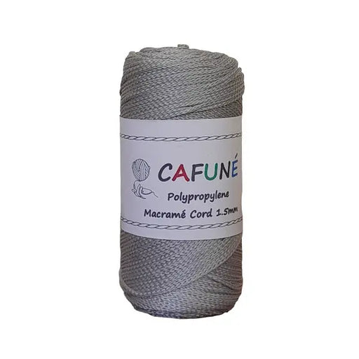 Cafuné Polypropylene Macramé Cord 1.5mm Silver Cafuné