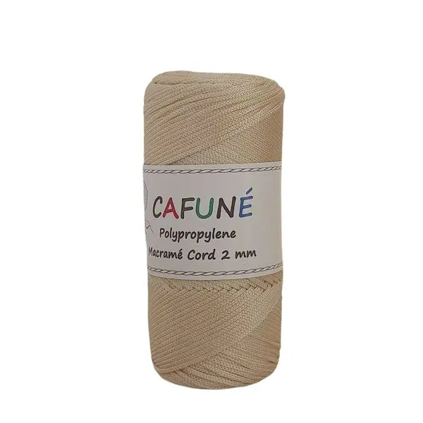 Cafuné Polypropylene Macramé Cord 2mm Bone Cafuné