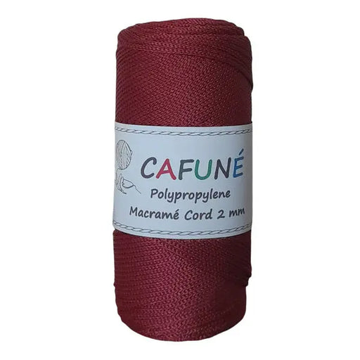 Cafuné Polypropylene Macramé Cord 2mm Bordeaux Cafuné
