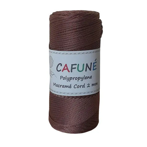 Cafuné Polypropylene Macramé Cord 2mm Chestnut Cafuné