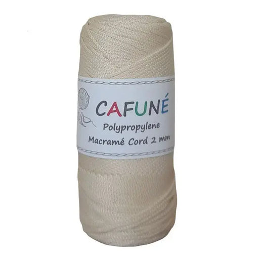 Cafuné Polypropylene Macramé Cord 2mm Cream Cafuné