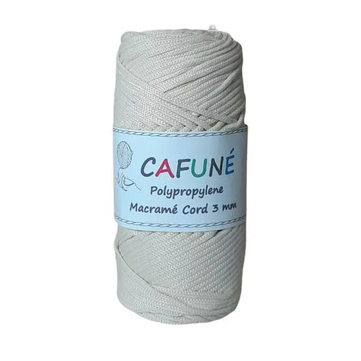 Cafuné Polypropylene Macramé Cord 3mm Cream Cafuné