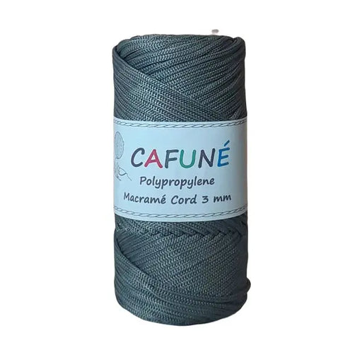 Cafuné Polypropylene Macramé Cord 3mm Grey Cafuné