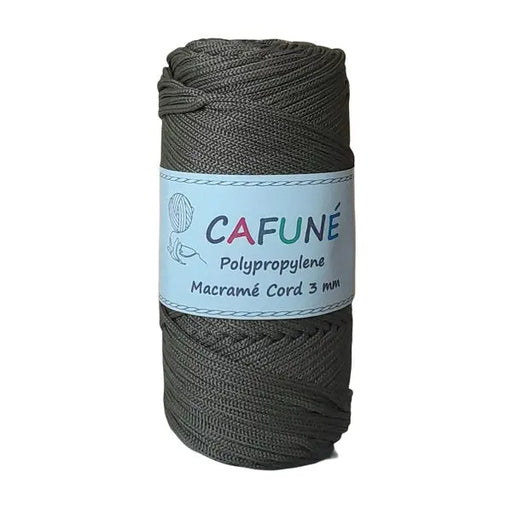 Cafuné Polypropylene Macramé Cord 3mm Khaki Cafuné