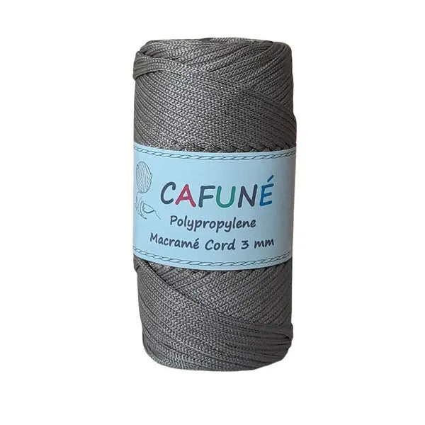 Cafuné Polypropylene Macramé Cord 3mm Mink Cafuné