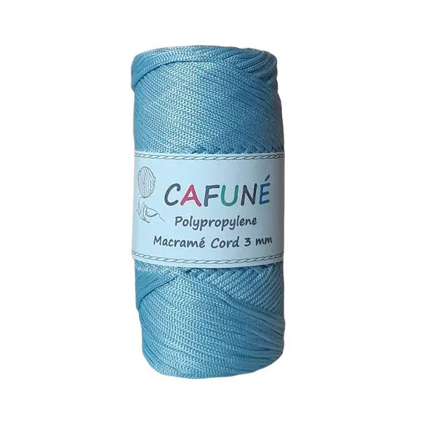 Cafuné Polypropylene Macramé Cord 3mm Soft Blue Cafuné