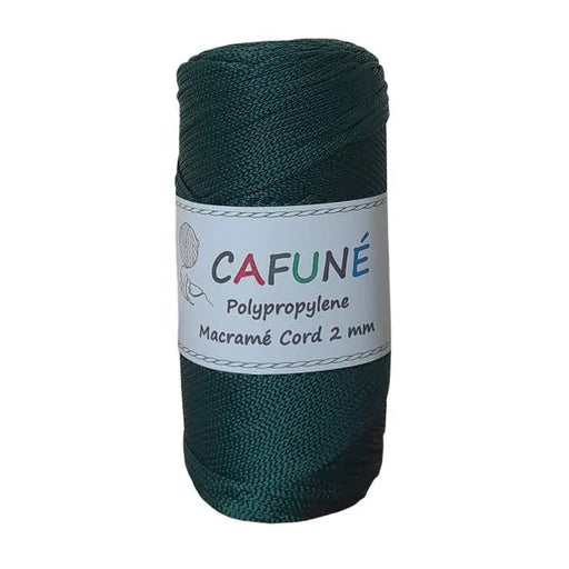 Cafuné Polypropylene Macramé cord 2mm Dark green Cafuné
