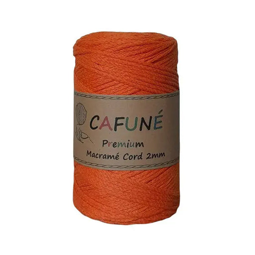 Cafuné Premium Macramé Cord 2mm Orange Cafuné