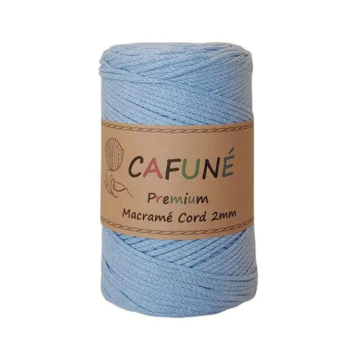 Cafuné Premium Macramé Cord 2mm Soft blue Cafuné