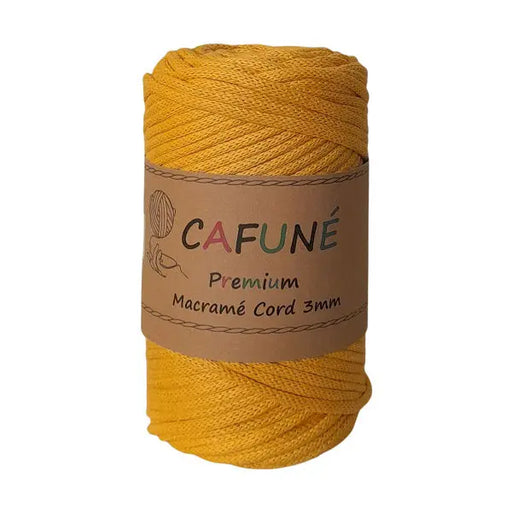 Cafuné Premium Macramé Cord 3mm Mustard Cafuné
