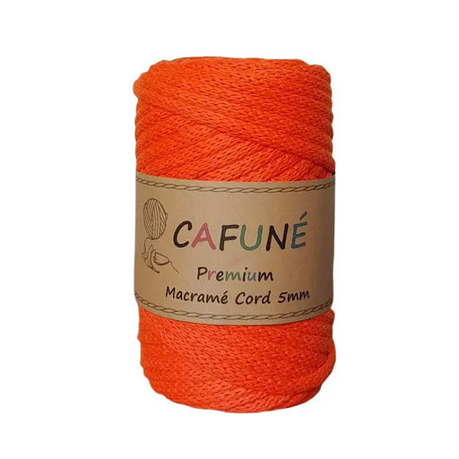 Cafuné Premium Macramé Cord 5mm Orange Cafuné