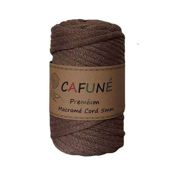 Cafuné Premium Macramé Cord 5mm Rust brown Cafuné