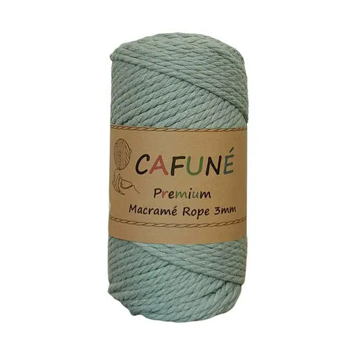 Cafuné Premium Macramé Rope 3 Mm-3 Ply-Eucalyptus Cafuné