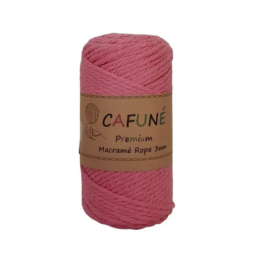 Premium turkish macrame cotton string, 1PLY, Vintage rose, 3mm