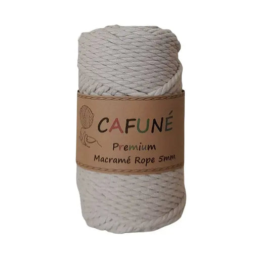 Cafuné Premium Macramé Rope 5mm-3Ply Beige Cafuné
