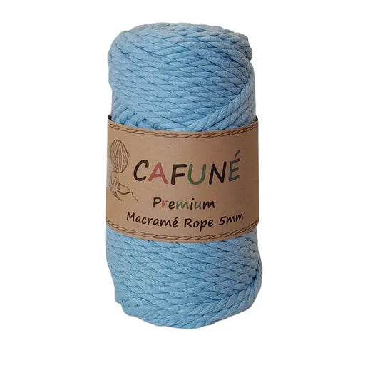 Cafuné Premium Macramé Rope 5mm-3Ply Light Blue Cafuné