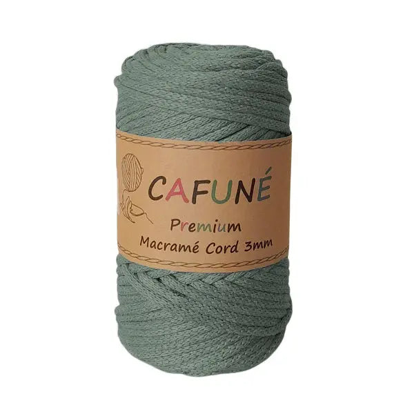 Cafuné Premium macramé Cord 3mm Eucalyptus Cafuné