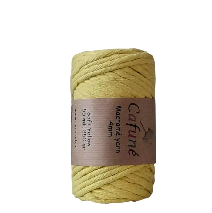 Cafuné Macramé Yarn 4mm Yellow