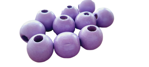 Colored Wooden Beads 16mm Lilac Cafuné