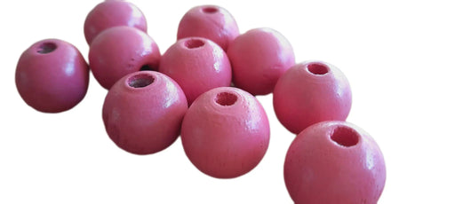 Colored Wooden Beads 16mm Pink Cafuné