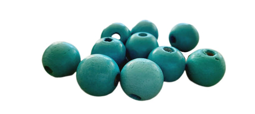 Colored Wooden Beads 16mm Turquoise Cafuné