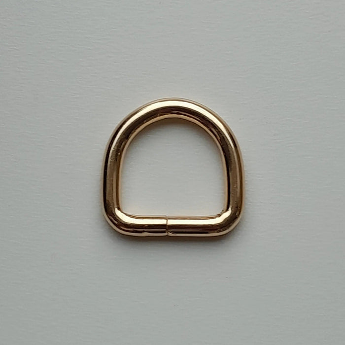 D ring Gold 25x25mm Cafune