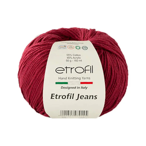 Etrofil Jeans Yarn No 15 - Bordeaux - DecoDeb