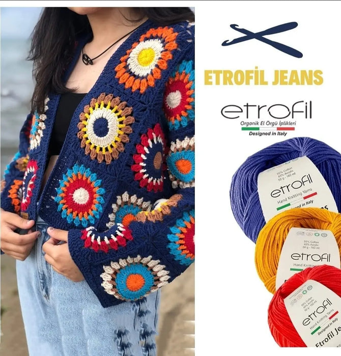 Etrofil Jeans Yarn No 17 Purple Etrofil