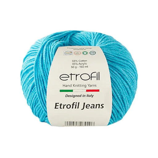 Etrofil Jeans Yarn No 21 Aqua Blue - DecoDeb
