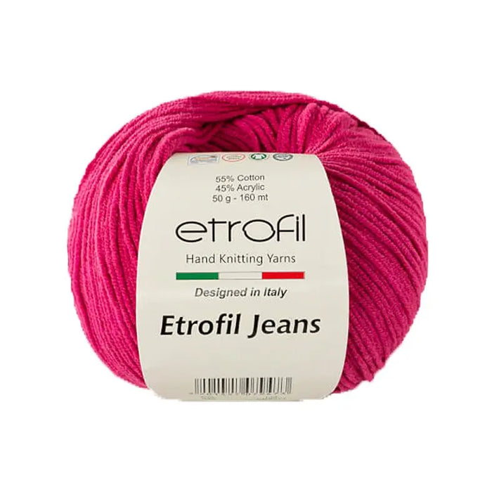 Etrofil Jeans Yarn No 49 Fuchsia - DecoDeb