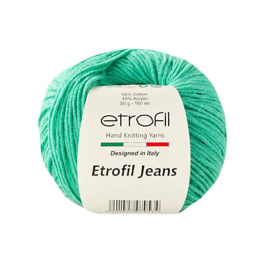 Etrofil Jeans Yarn No 55 Dark Mint - DecoDeb