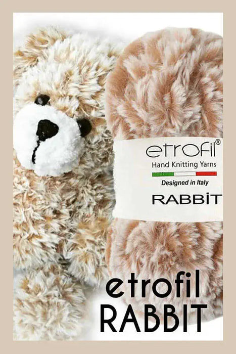 Etrofil Rabbit Furry Yarn Black No 70906 - DecoDeb
