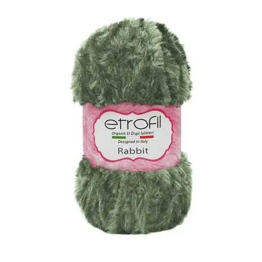 Etrofil Rabbit Furry Yarn Green No 74043 Etrofil