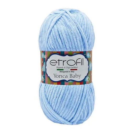 Etrofil Yonca Baby Velvet Yarn Baby Blue No 70518 Etrofil