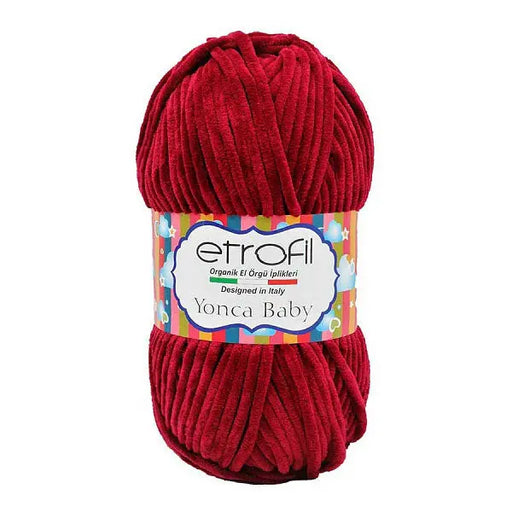 Etrofil Yonca Baby Velvet Yarn Bordeaux No 70344 Etrofil