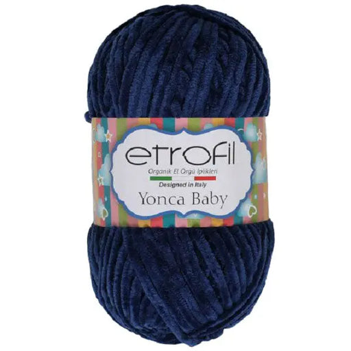 Etrofil Yonca Baby Velvet Yarn Dark Blue No 70547 Etrofil