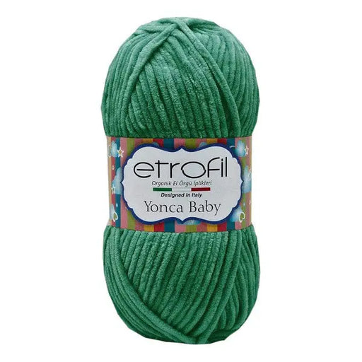 Etrofil Yonca Baby Velvet Yarn Green No 70476 Etrofil